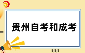 贵州自考和成考可以同时报吗？